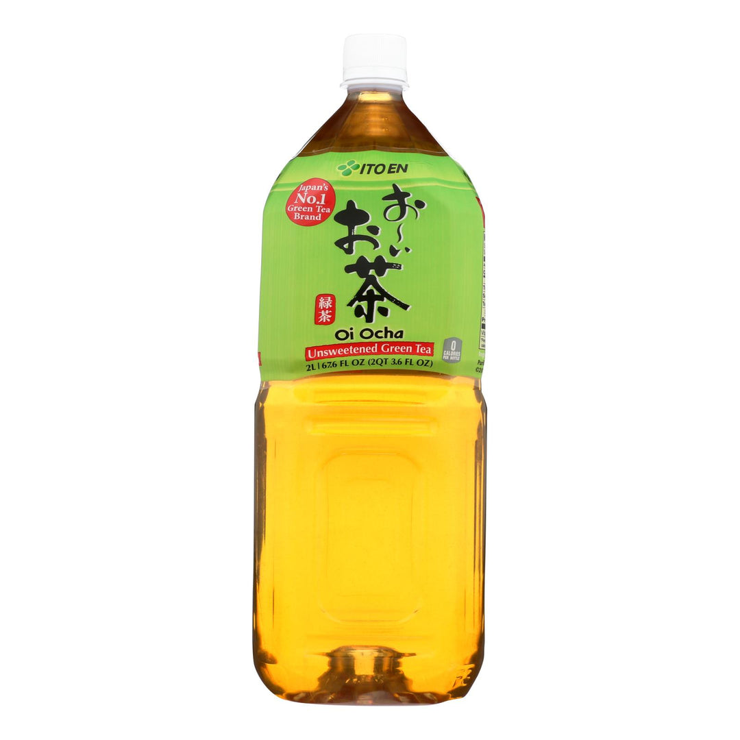 Ito En Oi Ocha Unsweetened Green Tea - Case Of 6 - 2 Ltr - Maras Green